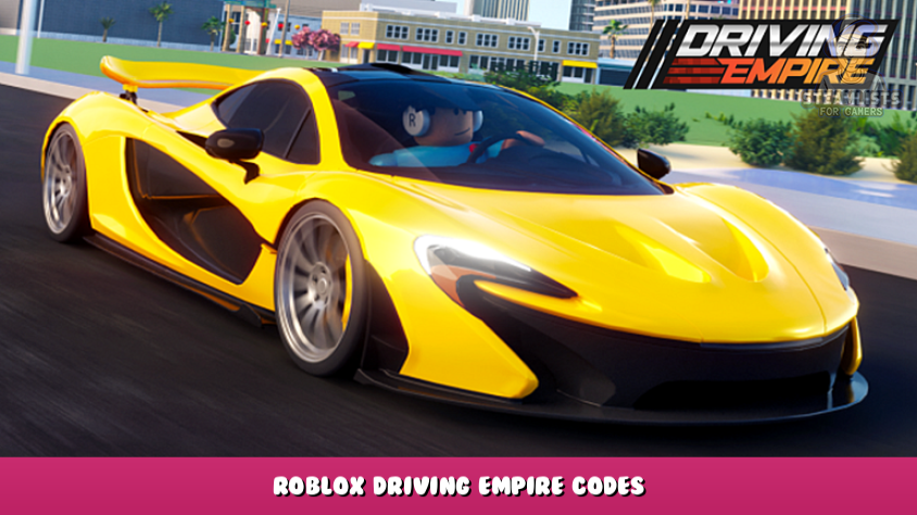 Roblox: Códigos de Driving Empire (Novembro)