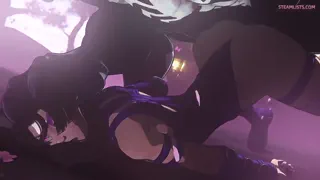 Venom fucking a Trans Woman in the Ass with his huge Monster Cock Hardcore Creampie