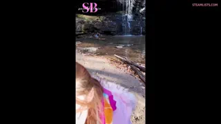 I got thirsty mid hike so he had to keep me hydrated