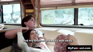 I Let My Step-Bro Pop My Cherry in The Rv While Our Parents Drove