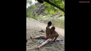 Its so hot to share this passion out in nature together