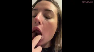I would love to suck your cock until you beg me to stop step bro