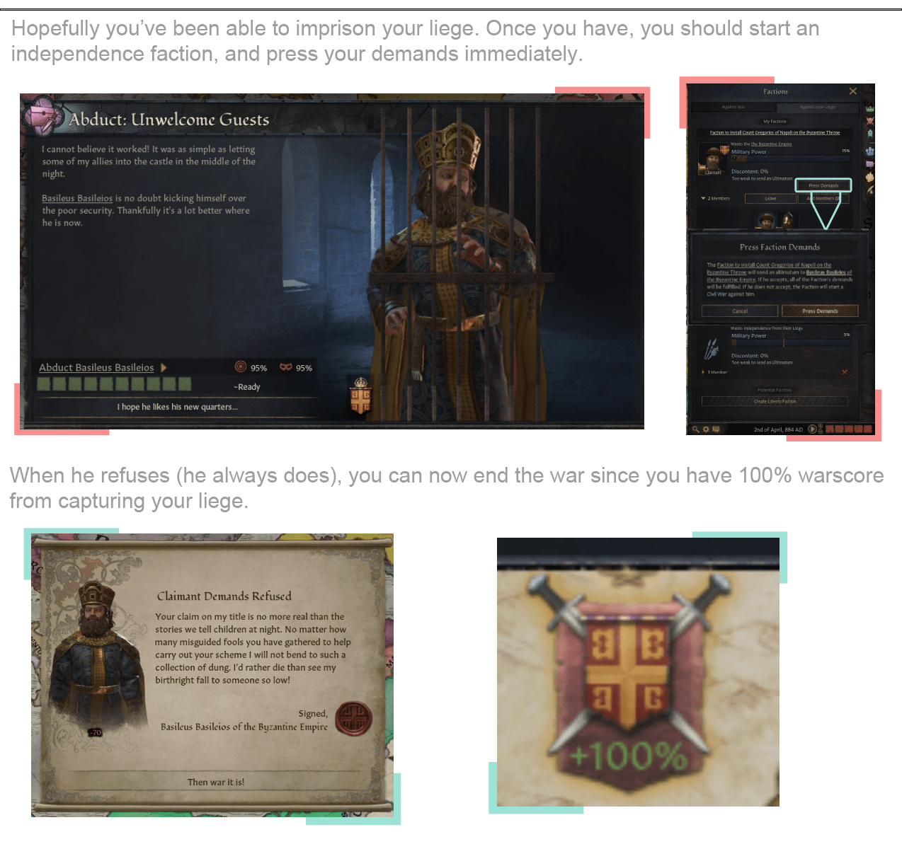 Crusader Kings III - From Rags to Riches, in under 10 years. Works in Patch 1.1