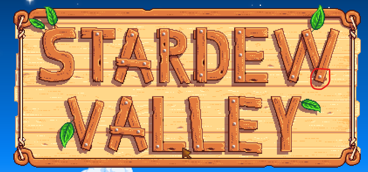 Stardew Valley - Main Menu Secrets