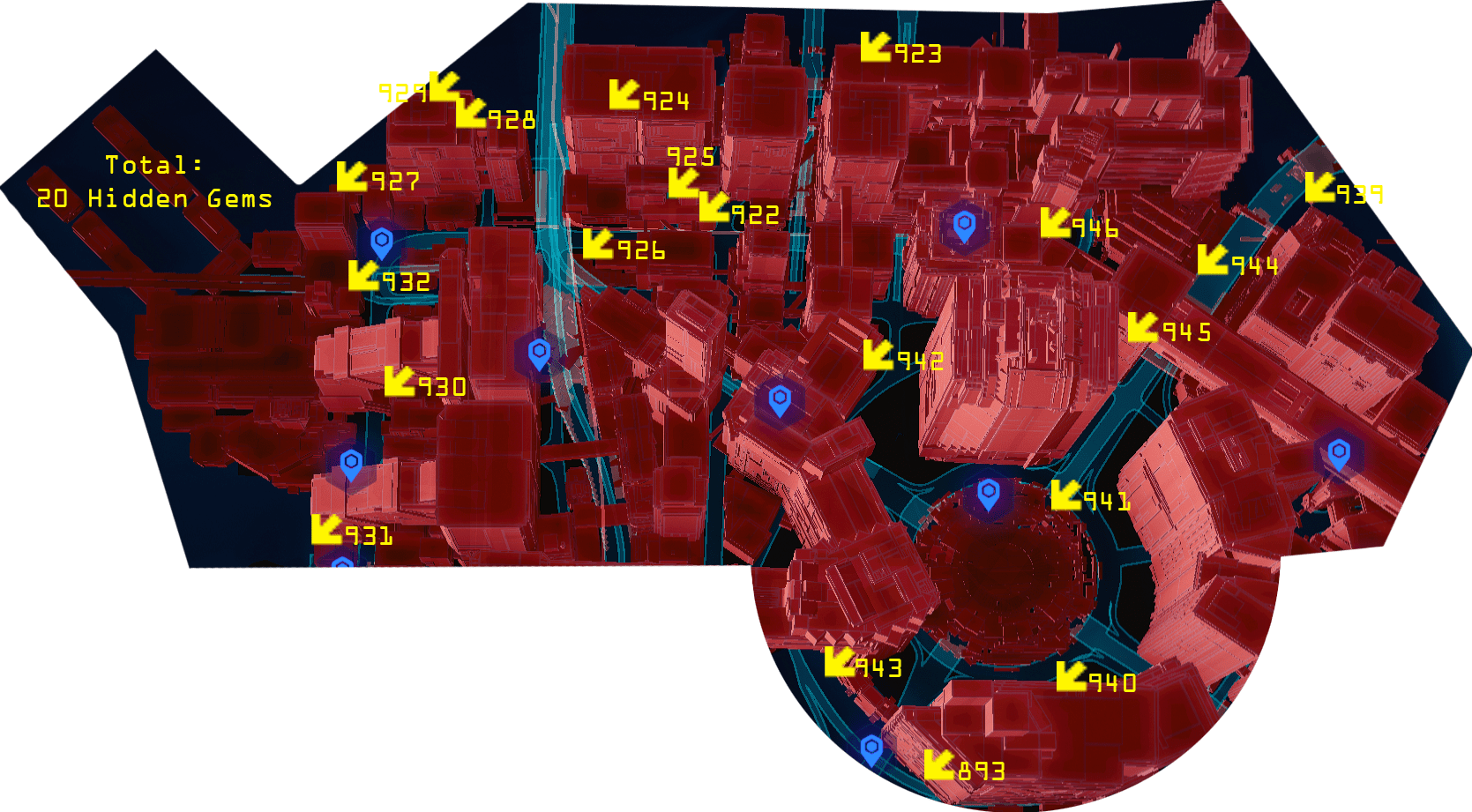 Cyberpunk 2077 - Hidden Gem Locations - 20 City Center