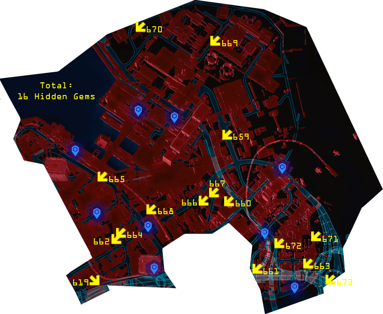 Cyberpunk 2077 - Hidden Gem Locations - 16 Watson - Northside + Arasaka Waterfront