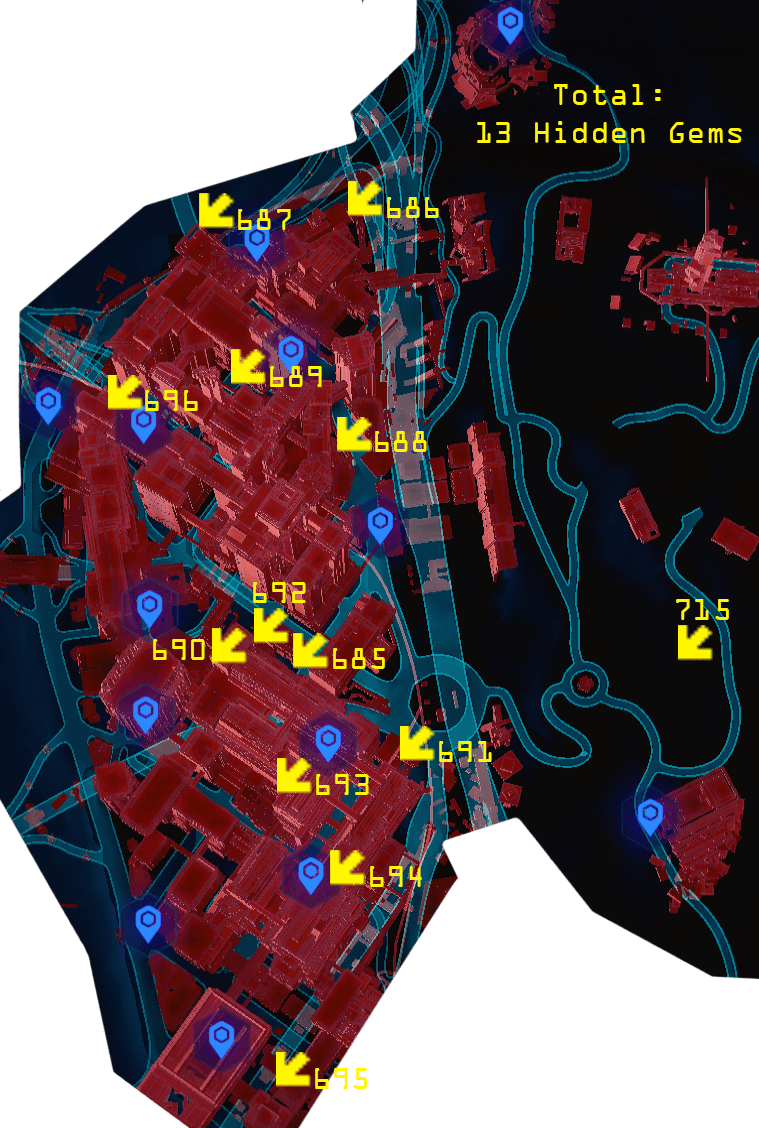 Cyberpunk 2077 - Hidden Gem Locations - 13 Westbrook - Japantown and Northbrook