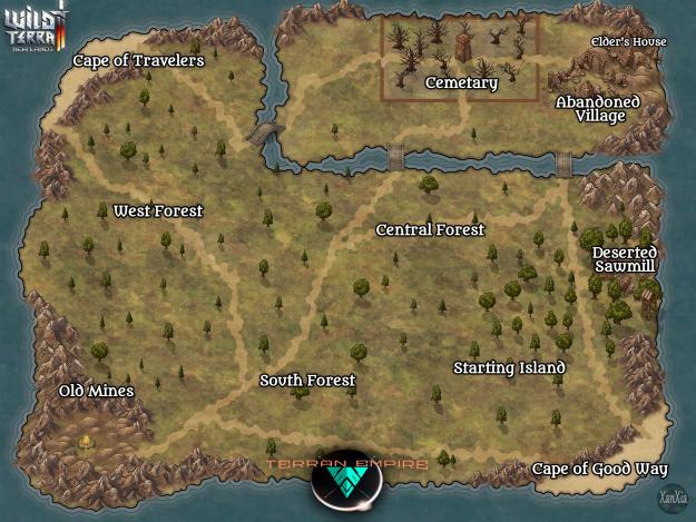 Wild Terra 2: New Lands - Basics & Guides - Starter Island Map