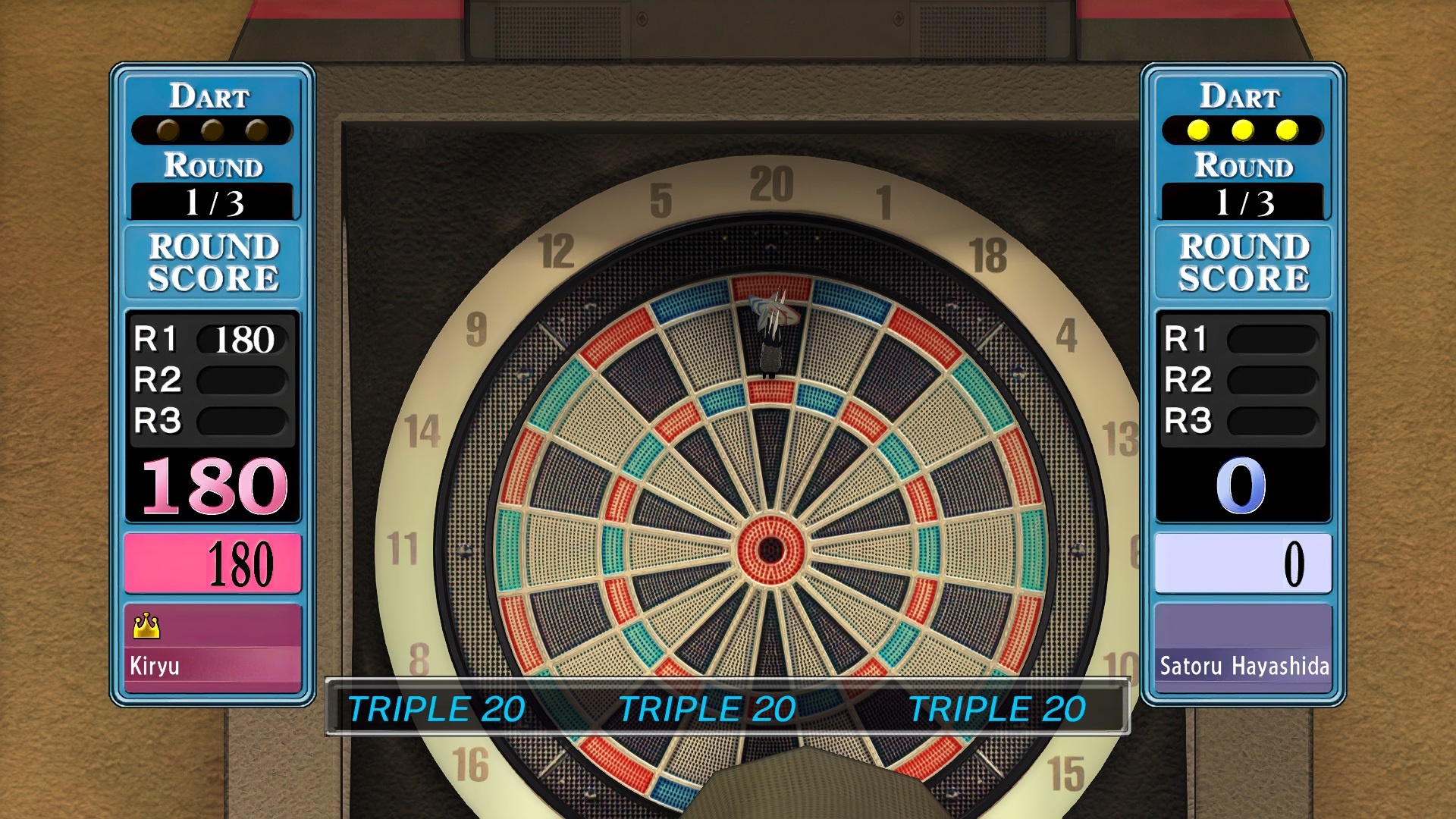 Yakuza 3 Remastered - Easy Darts Minigame