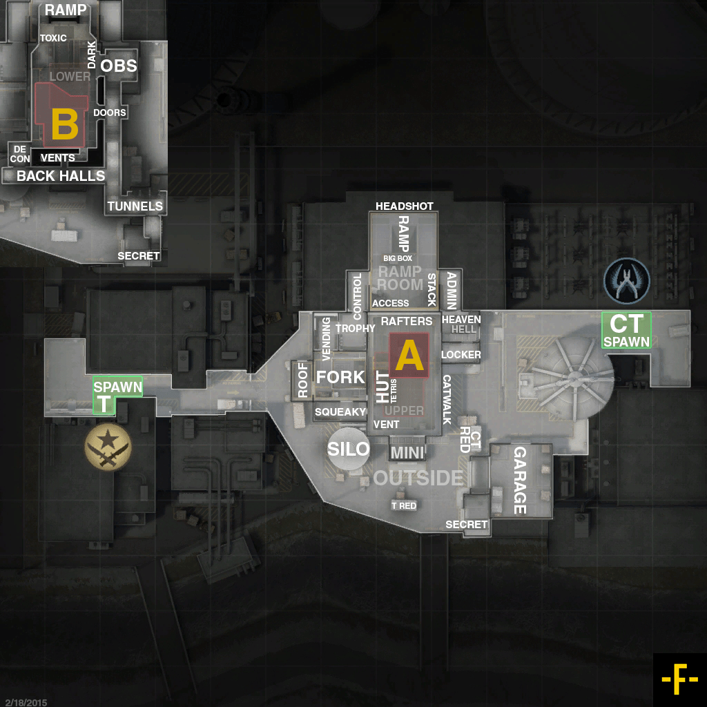 Counter-Strike: Global Offensive - CSGO CS:GO MAPS INFO'S - NUKE
