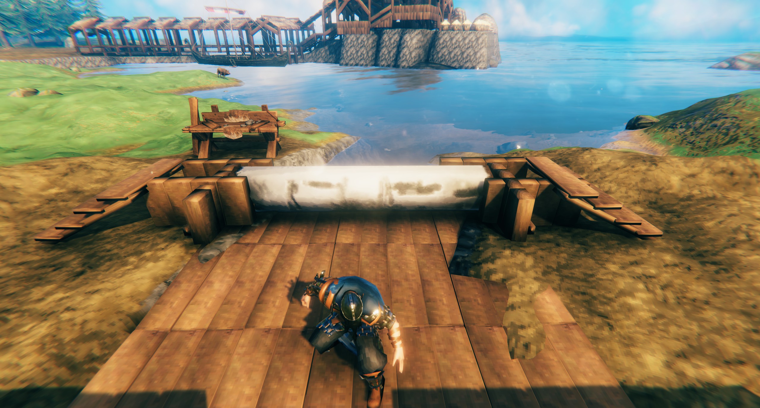 Valheim - A Bridge that mobs cannot cross! For great Castles!