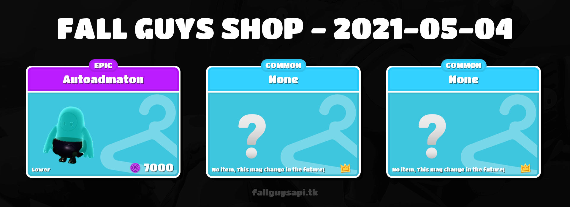 Fall Guys: Ultimate Knockout - [S4] Featured shop - What's on sale? - May 04 - May 06
