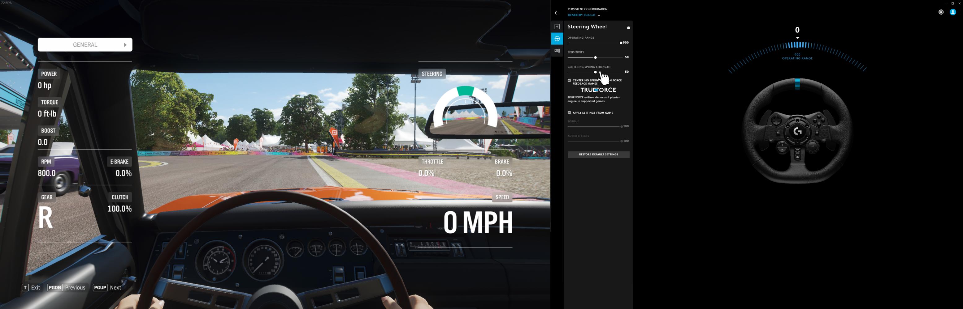 Forza Horizon 4 - Racing Wheel & Logitech G-Hub Fix