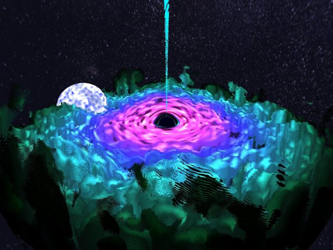 jump into a black hole simulation