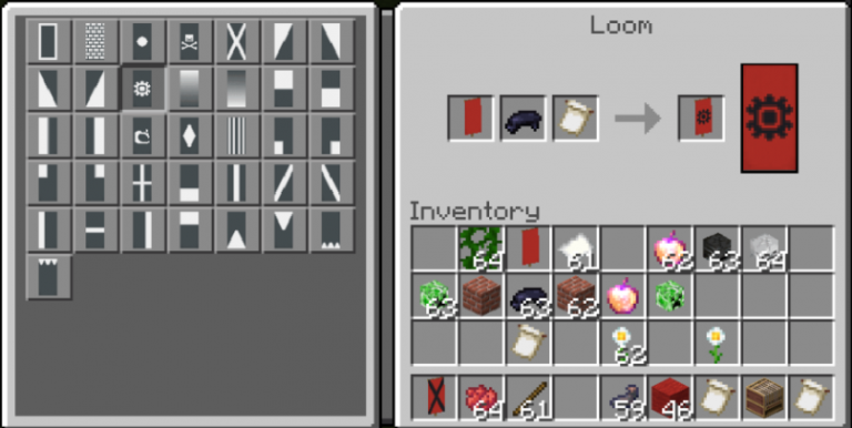 How to Craft All Banners Patterns in Minecraft including The Loom