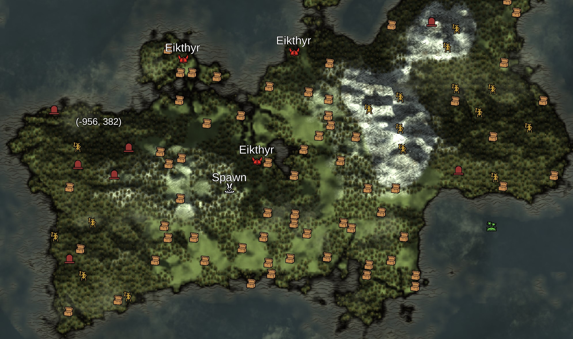 Valheim - How to find trader and bosses (Interactive map)