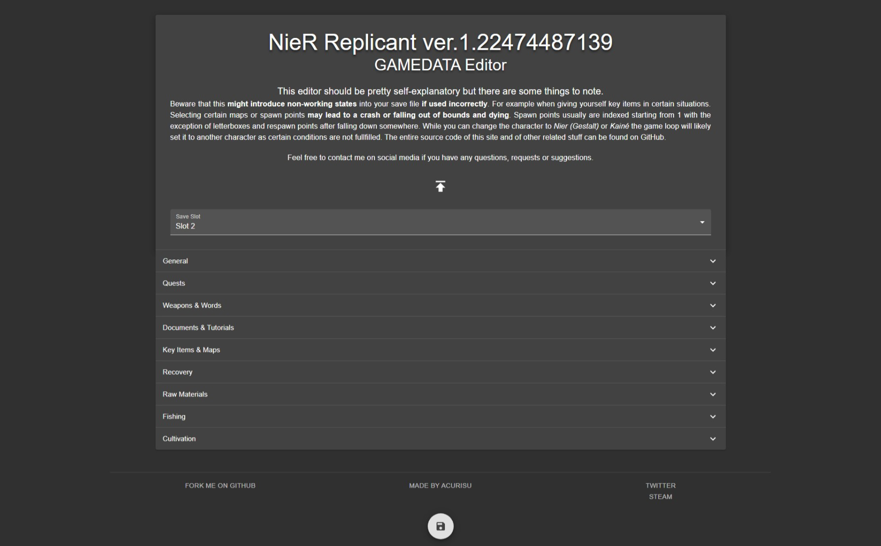 NieR Replicant ver.1.22474487139... - How to edit your save file (GAMEDATA)