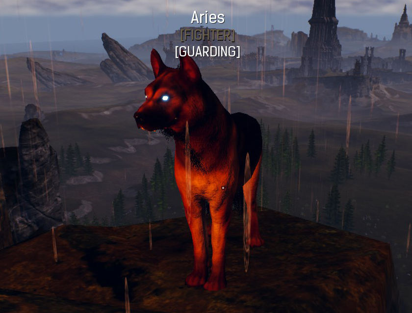 Conan Exiles - Named Feral Dogs - Detailed Description - - Aries ( Variant B | Dark orange fur )