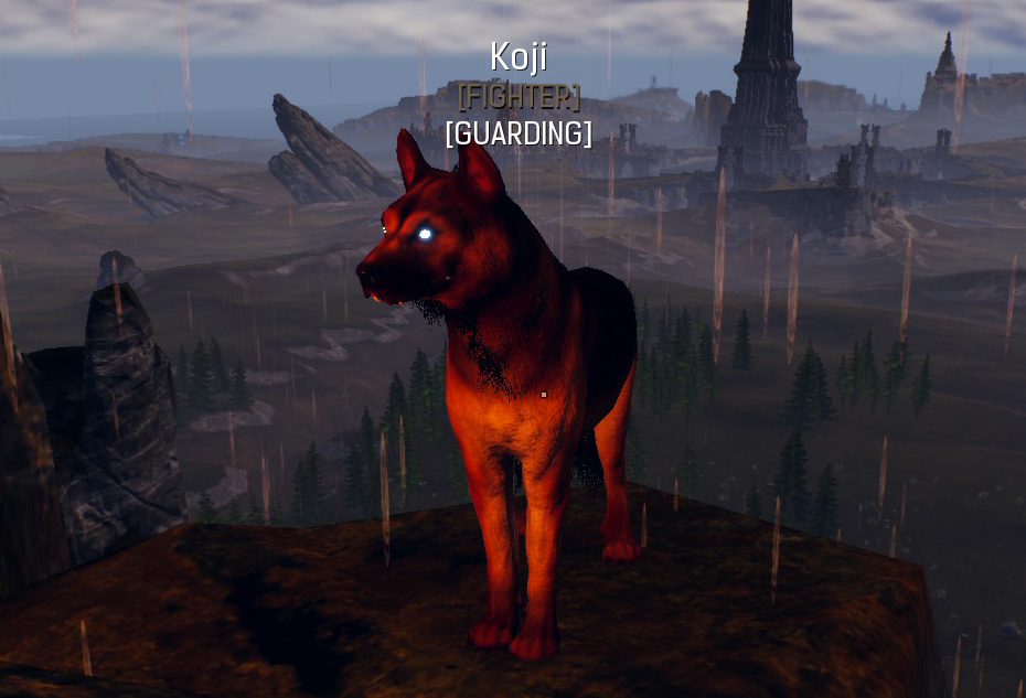 Conan Exiles - Named Feral Dogs - Detailed Description - - Koji ( Variant D | Dark orange fur )