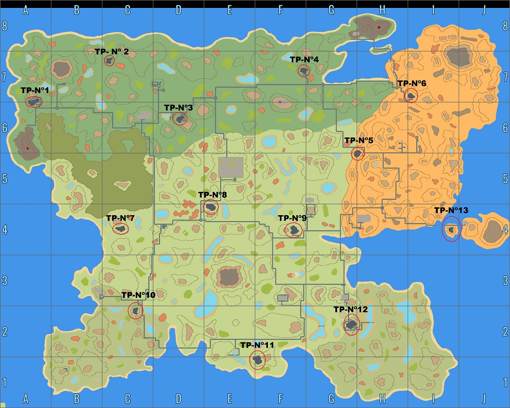 CryoFall - Alien Teleporters Locations (Fast Travel) - R30 Map. - All 13 Alien Teleporters Locations (Fast Travel) - R30 Map.