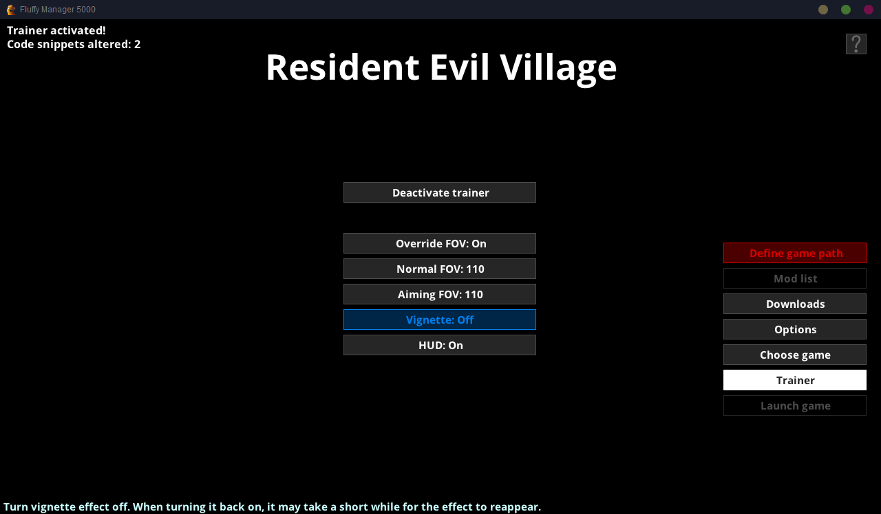 Resident Evil Village - FOV Fix + Mod Loader - Sample