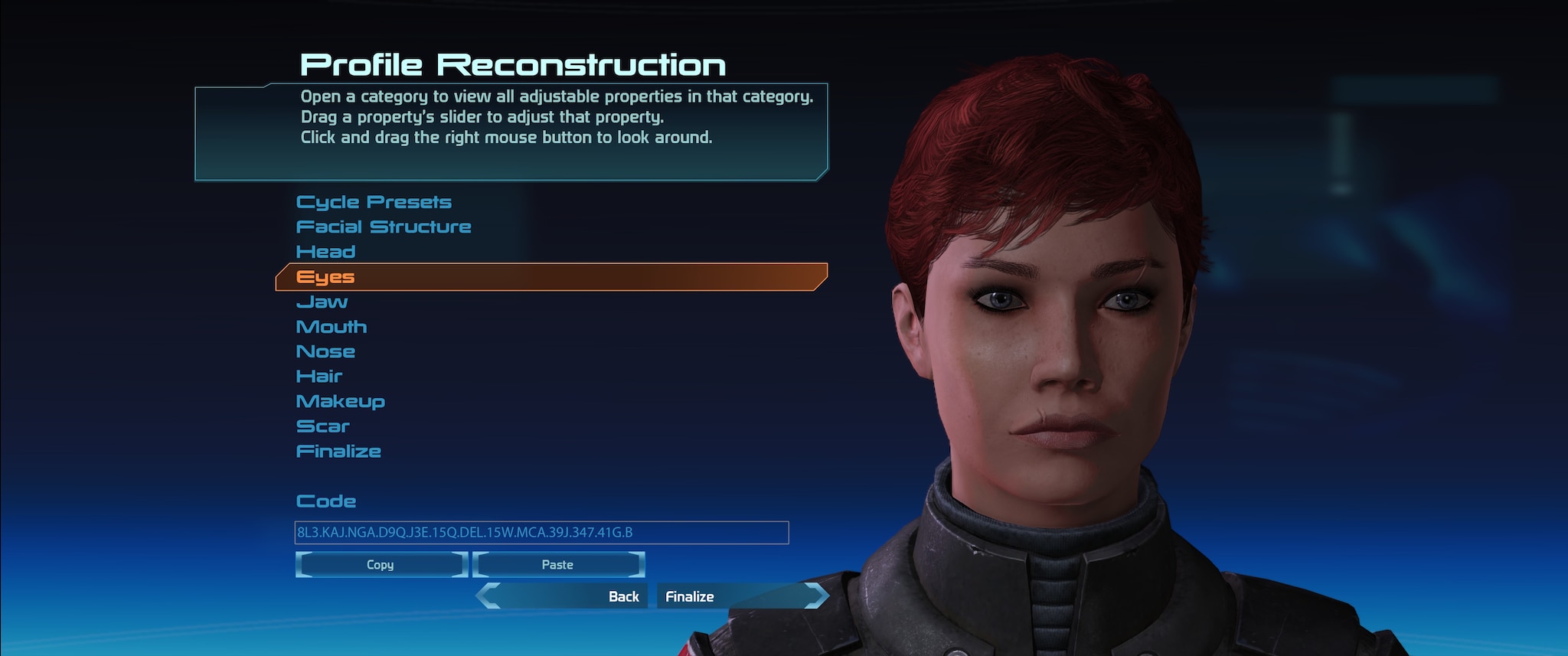 Mass Effect ™ Legendary Edition - Face Codes 2 - Steamlists.com