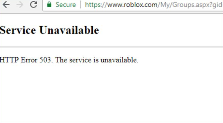 Roblox 503 Service Unavailable Solution Is Roblox Down Steam Lists - roblox the avatar page is temporarily unavailable