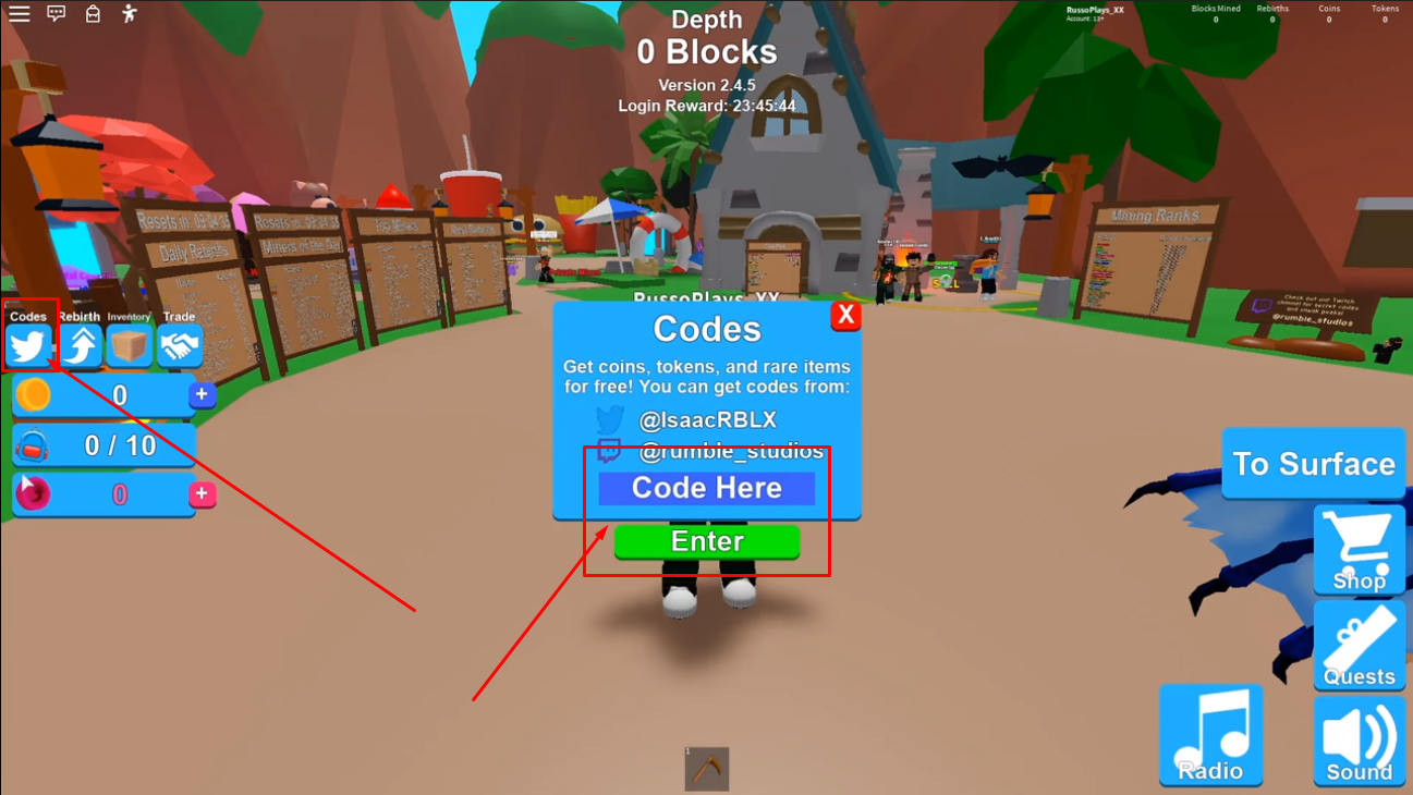 Roblox Mining Simulator Codes Free Tokens Coins Eggs And Items July 2021 Steam Lists - roblox how to make a teleporter pad