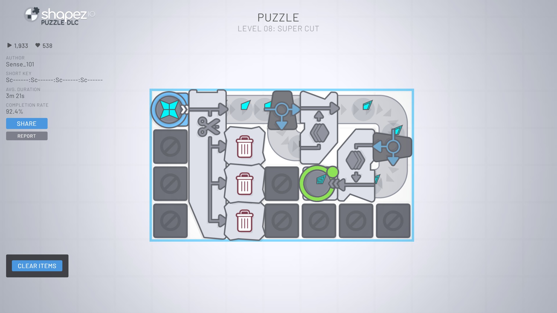 shapez.io - Puzzle solutions (+Comunity Puzzles)