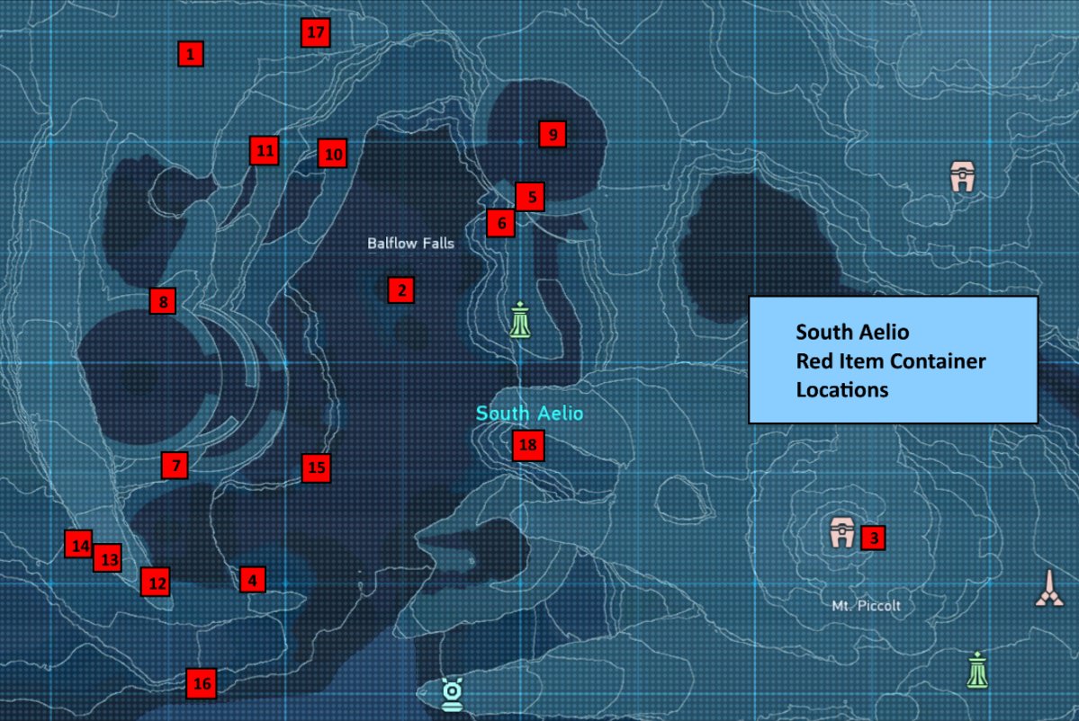 Phantasy Star Online 2 New Genesis - PSO2 NGS Red Box Location Per Region - South Aelio