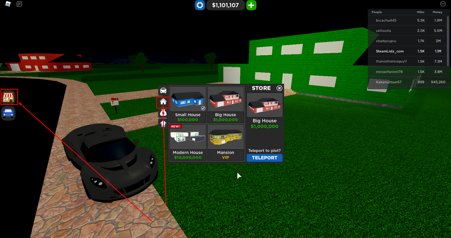 Roblox – Car Dealership Tycoon How to buy House? 1 - steamlists.com