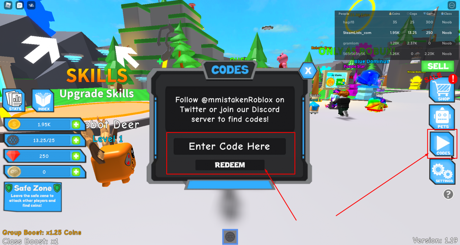Roblox Robot Simulator Codes Free Gems Cogs And Pets September 2023 Steam Lists