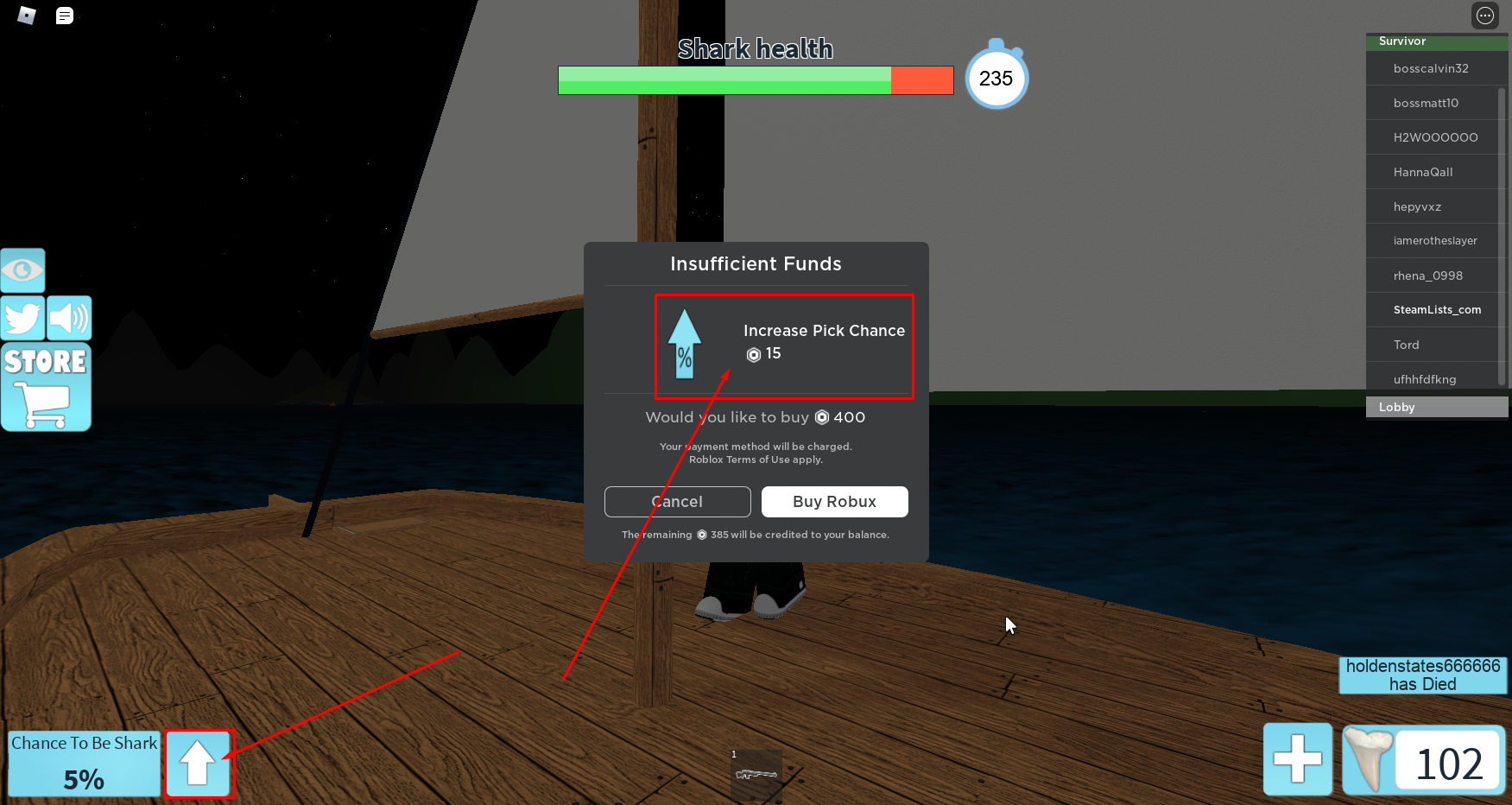 Roblox Sharkbite How To Be A Shark Beginners Help Steam Lists - how to get things for free in sharkbite roblox