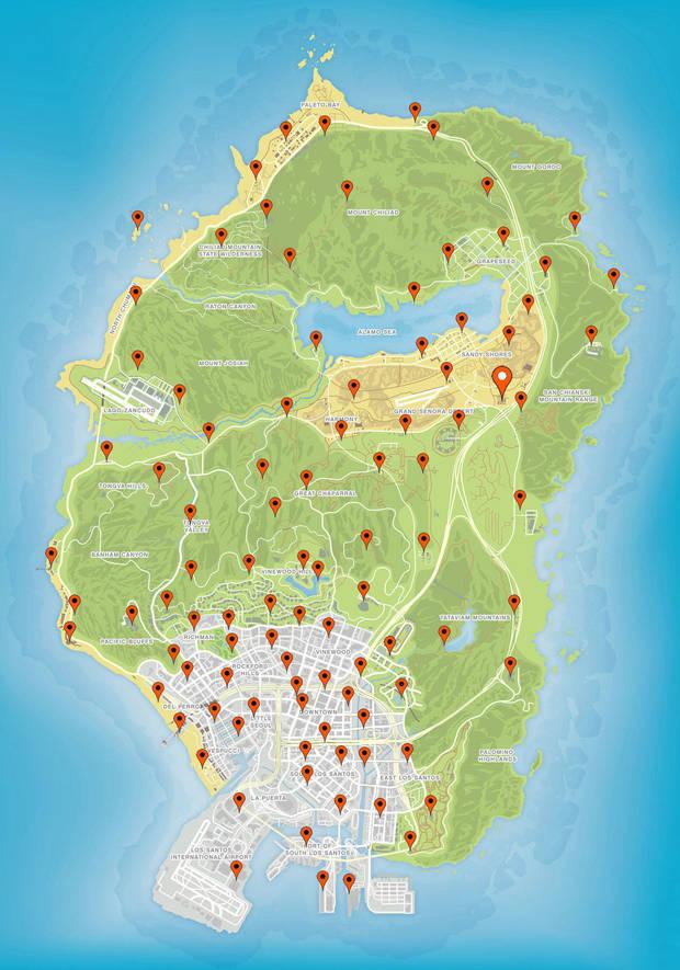 Grand Theft Auto V - All Collectible Items Location & How to Get them