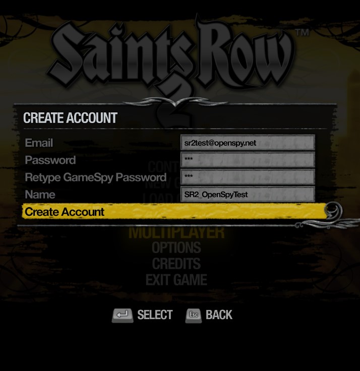 Saints Row 2 - Using OpenSpy for Multiplayer - Steam Version Only