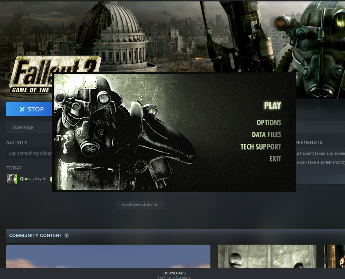 Fallout 3 - Game of the Year Edition - Start Up Crashing Fix and Game Not Loading!