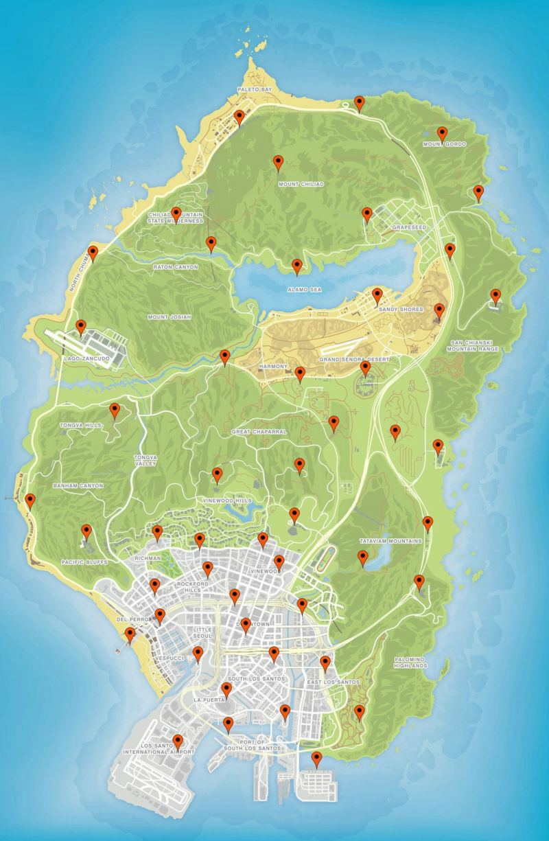 Grand Theft Auto V - All Collectible Items Location & How to Get them All Guide