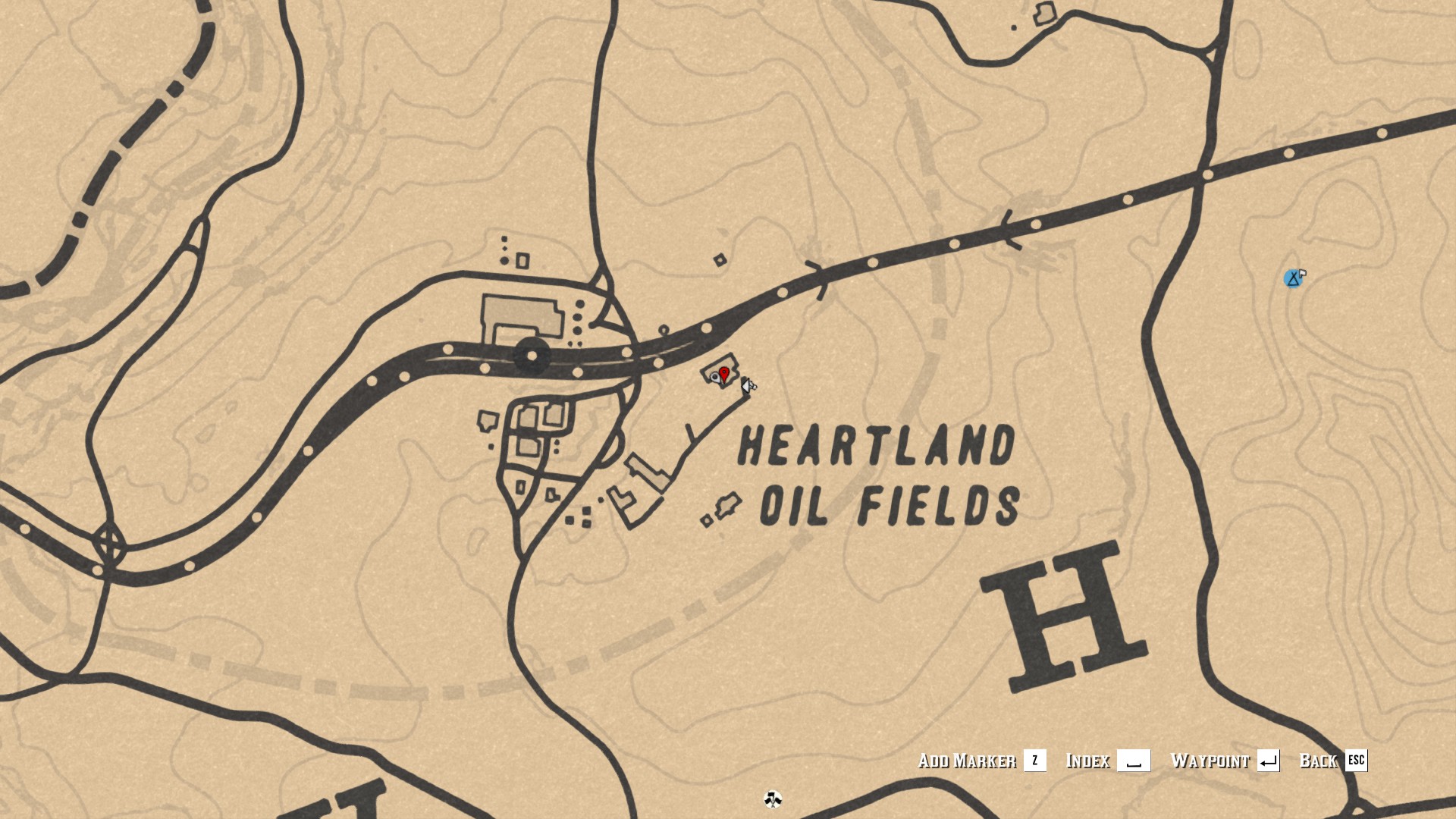 Red Dead Redemption 2 - Collecting Three Tarot Card in New Hanover - 1- Heartland Oil Fields