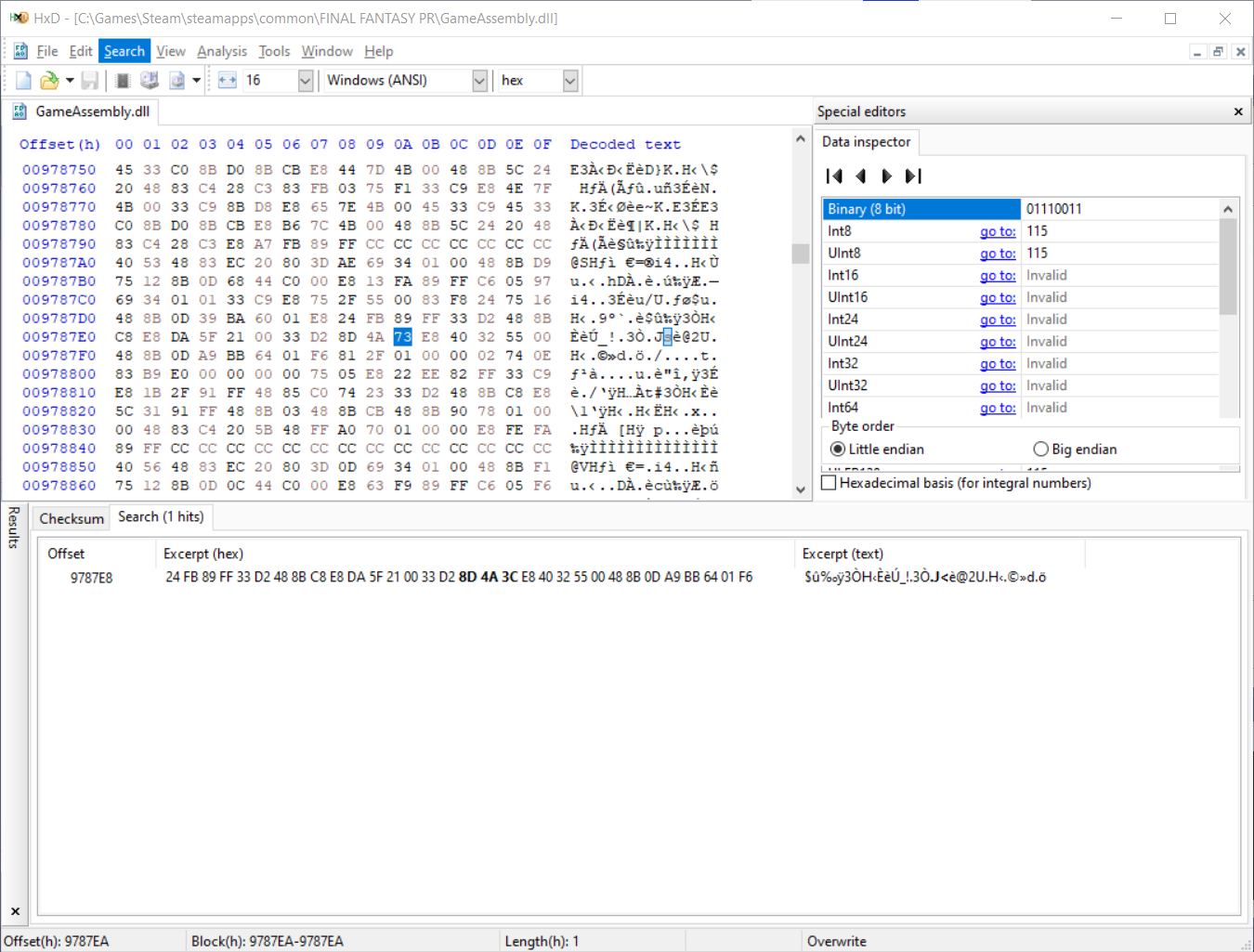 FINAL FANTASY - How to Edit GameAssembly.dll in a Hex Editor + Framerate Set Up/Unlock Guide