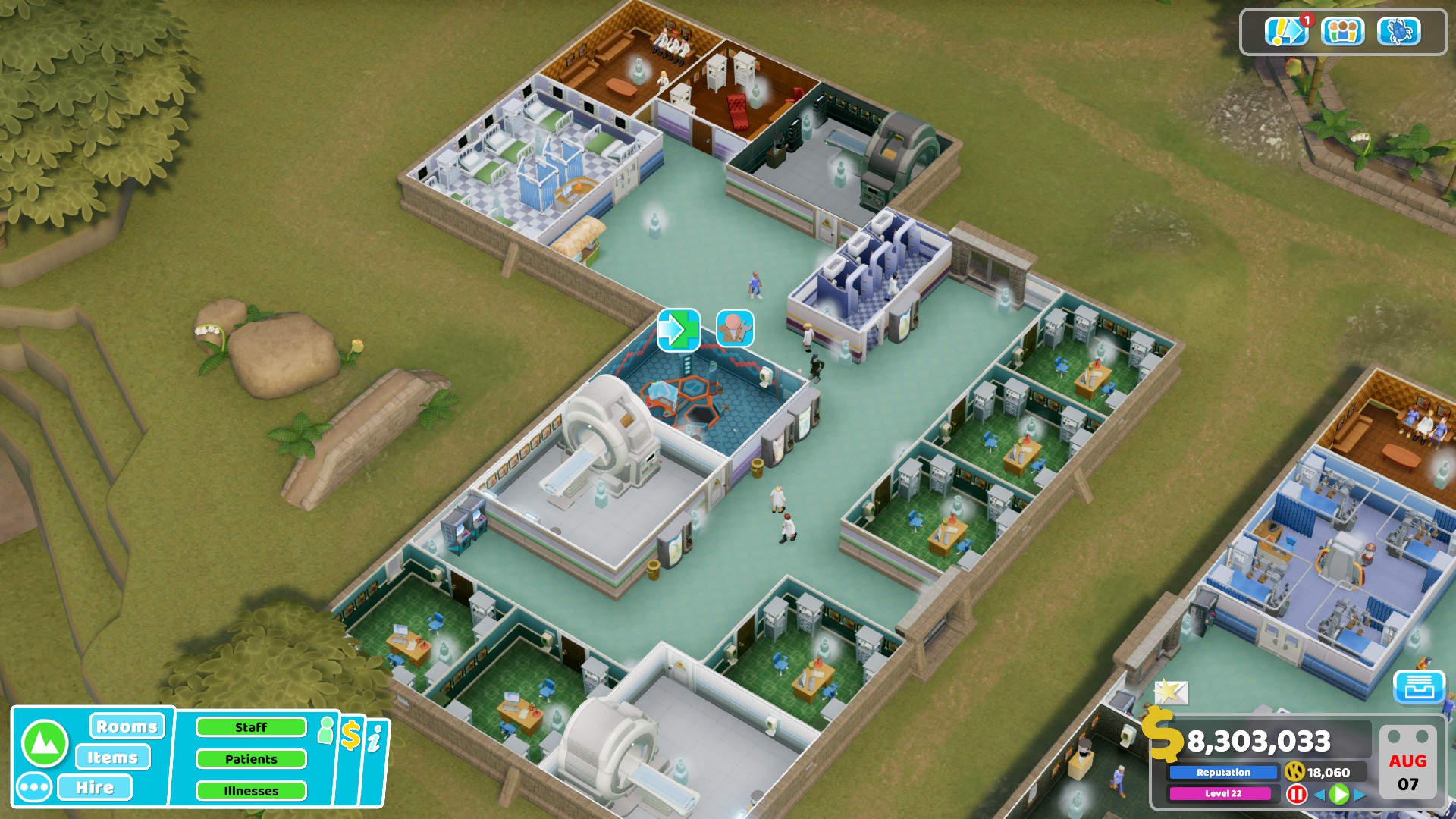 Two Point Hospital - How to Achieve 3 Stars to Complete Wave 42 Guide and Tips