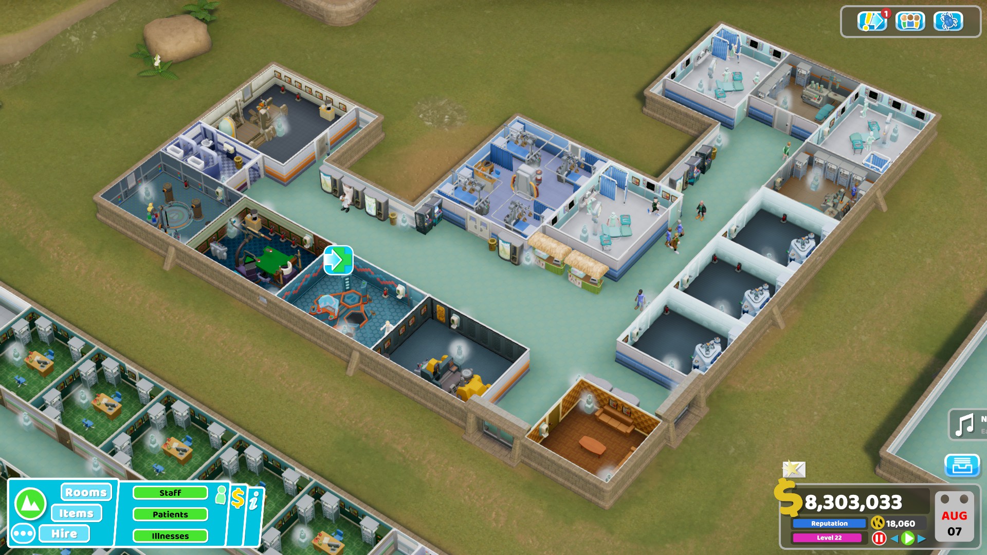 Two Point Hospital - How to Achieve 3 Stars to Complete Wave 42 Guide and Tips