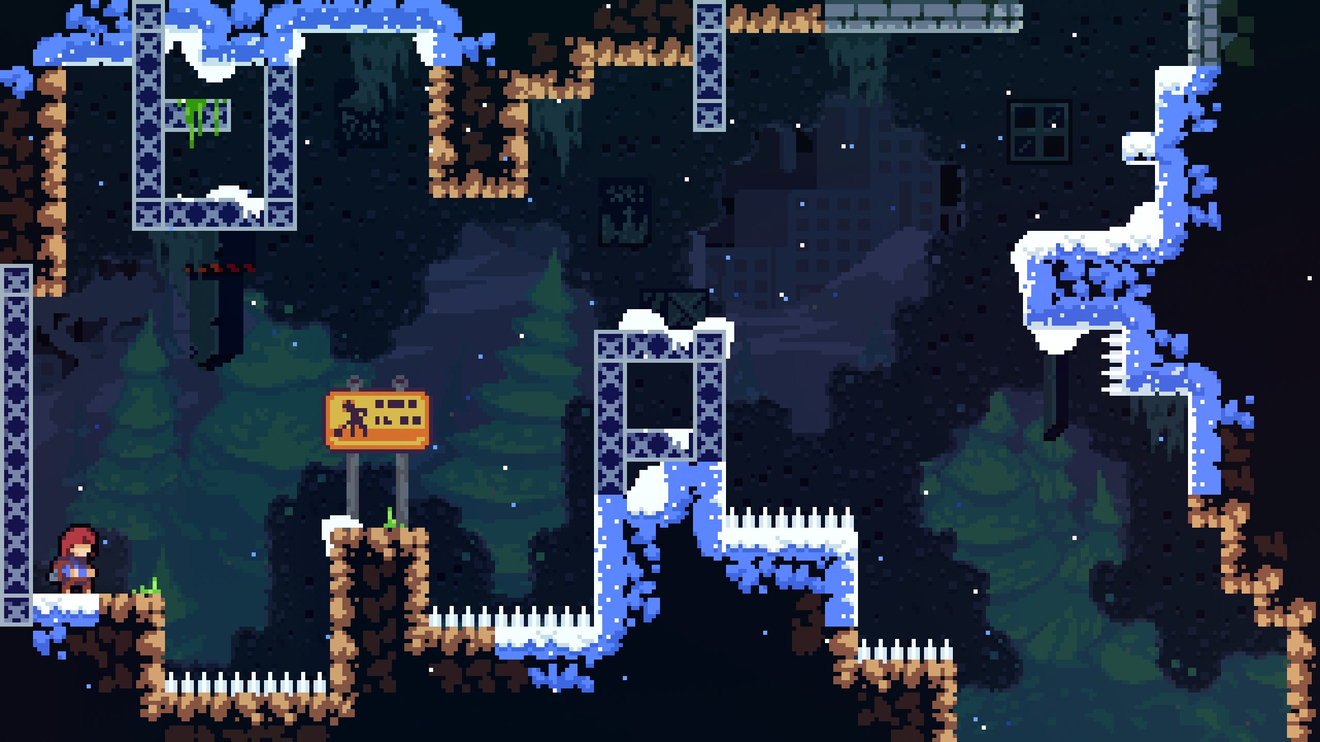 Celeste - How to get Winged Golden Strawberry in Chapter 1A - START - 6848E88