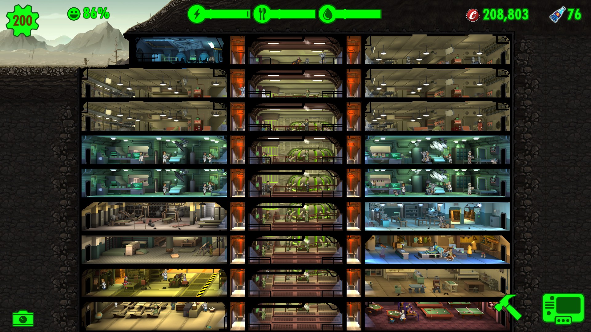 Fallout Shelter - Quick guide outlining Power Spine grid issues - The Power Spine - 4B83D13
