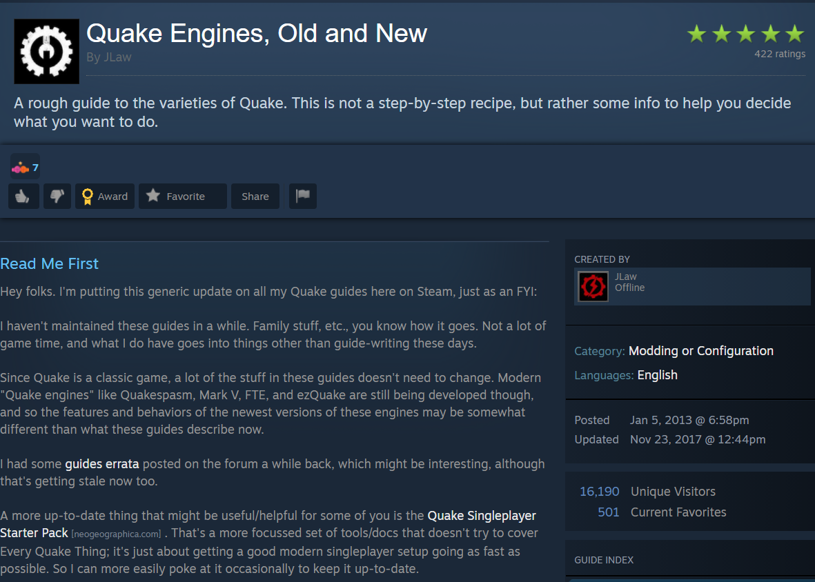 Quake - Tips Mods and Multiplayer through Steam Guide - Adding Quake Engines - ABB2C1E