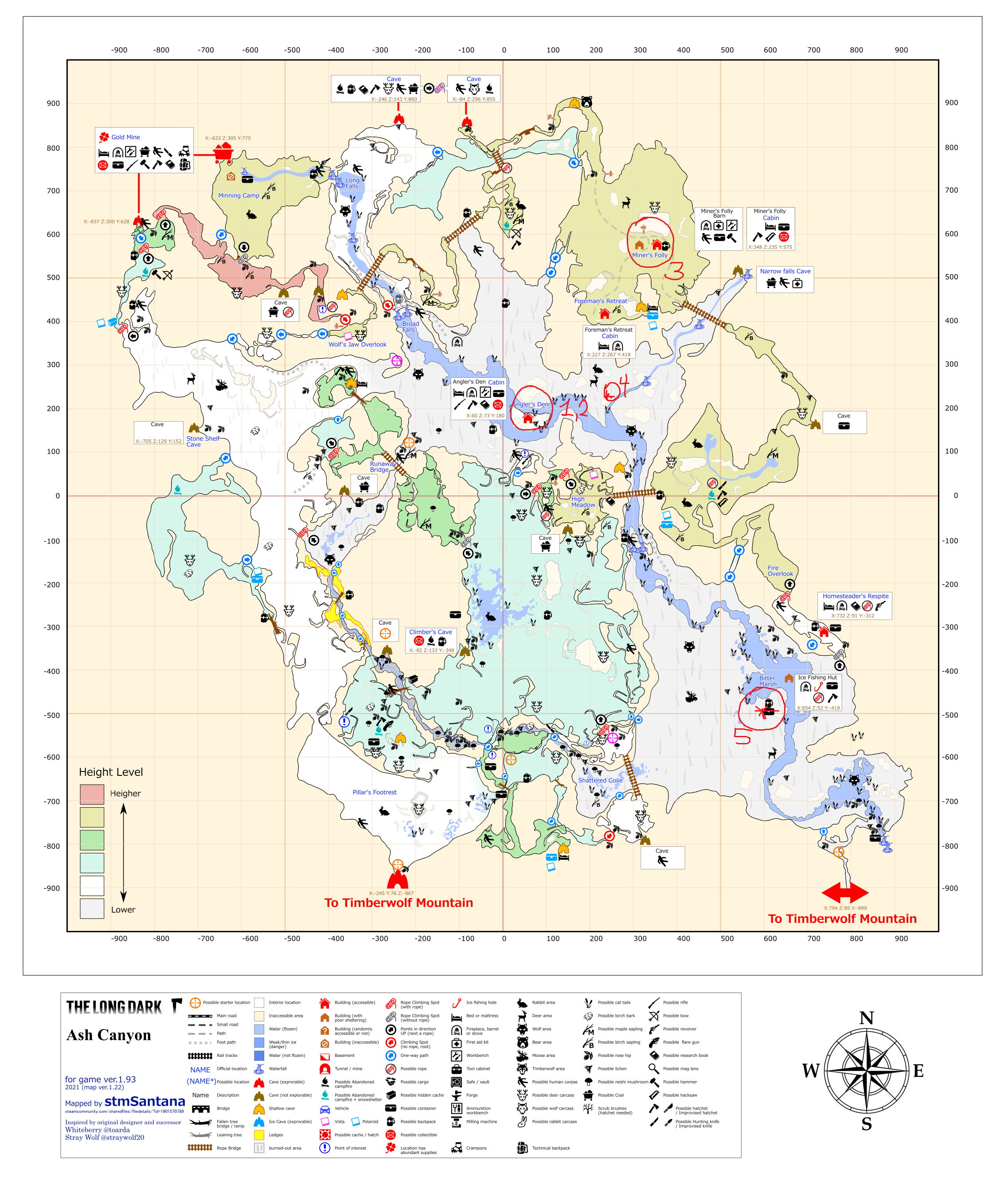 The Long Dark - Advanced rock cache placing + Top 5 caches per region - 6-Ash Canyon - 2C9EB20