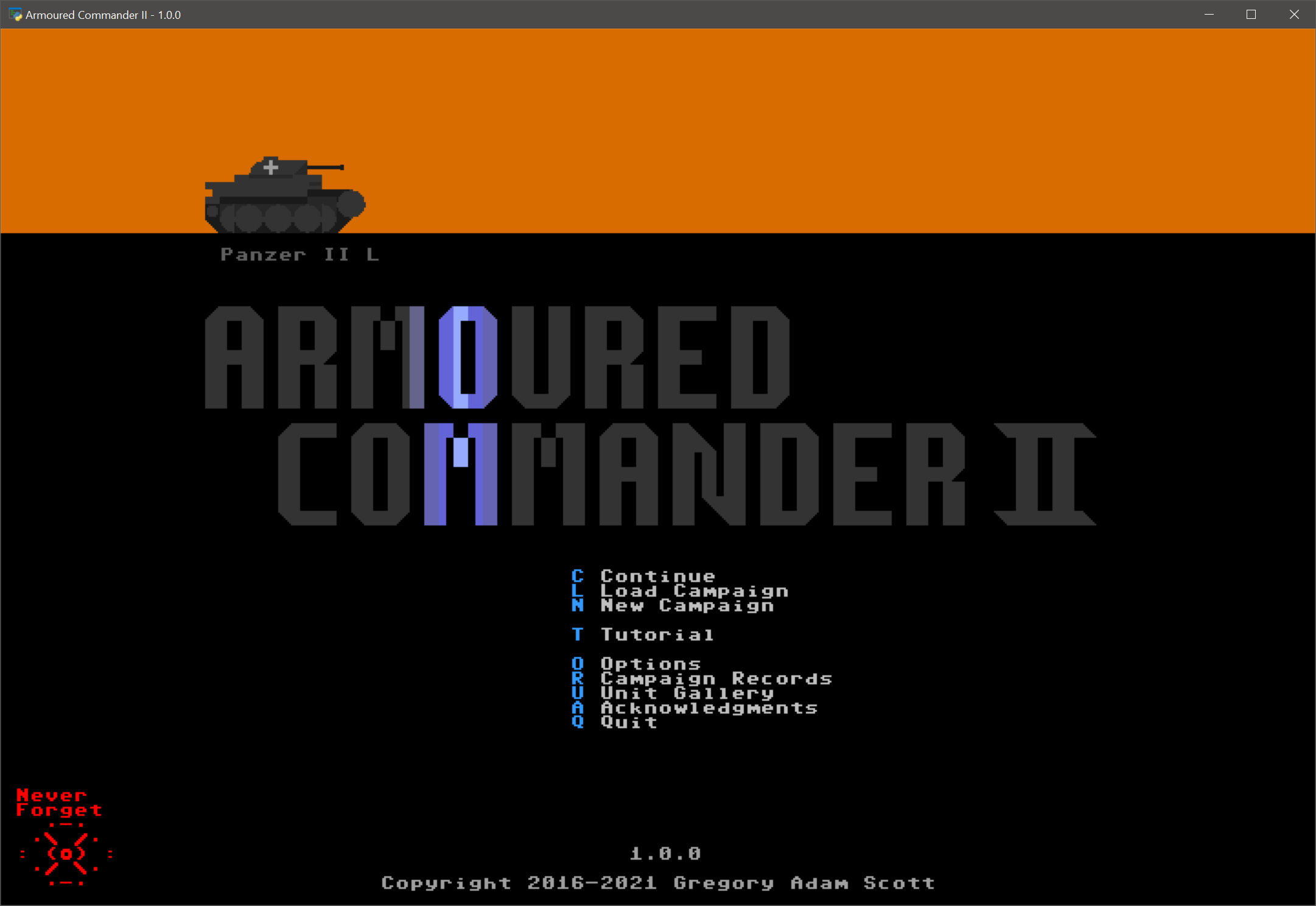 Armoured Commander II - Complete Manual Guide and Gameplay for New Players - 2. Main Menu - C2422B8