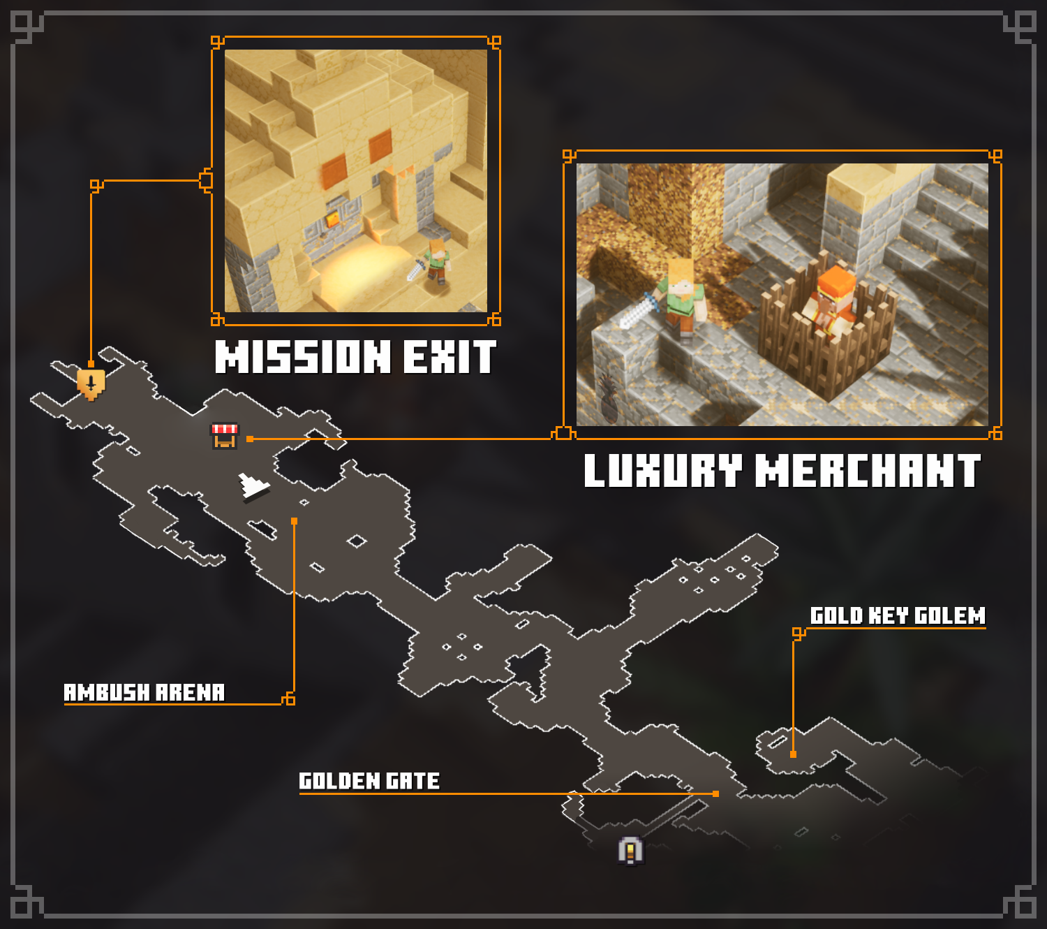Minecraft Dungeons - Minecraft Dungeons - All Merchant Map Locations Tips + Walkthrough - Luxury Merchant - Cacti Canyon - D3DBB42