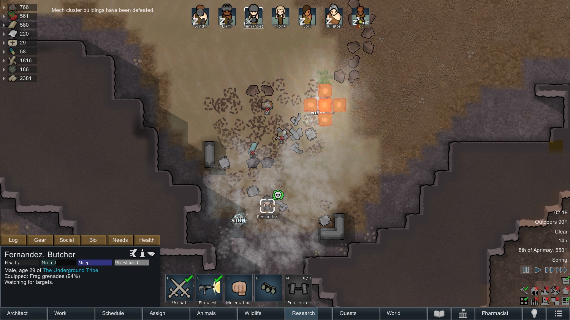 RimWorld - Colony Raids Information in 2 years Guide - Dealing With A Early Game Mech Cluster - 3C9DA5E