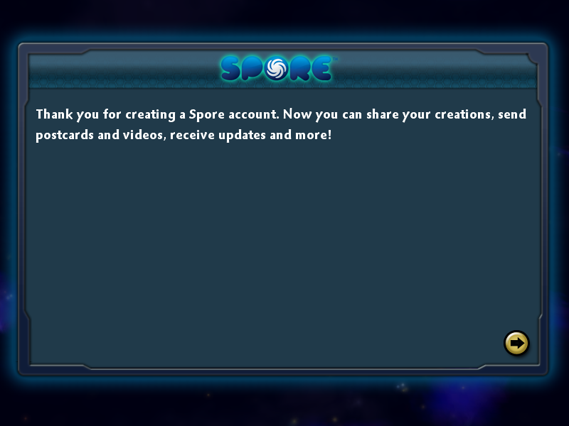 Spore - How to Register New Spore Account in Game Guide - Registering a New Account on Steam - 34B3CC1