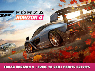 Forza Horizon 4 – Guide to Skill Points & Credits + Share Codes 1 - steamlists.com
